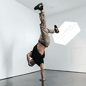 Pole dance handstand