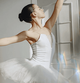 Ballet dancer in white